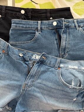 Denim shorts